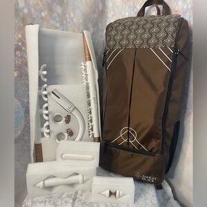 Ashley Black Fasciablaster Platinum Large Storage/Travel Backpack Kit NIP